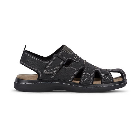 Dockers Mens Searose Strap Sandals Wide Width, 9 Wide, Black