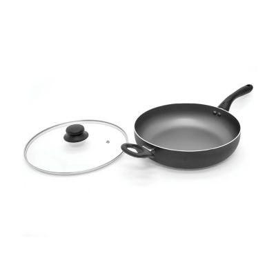 Starfrit 11" Deep Frying Pan with Lid and Helper Handle