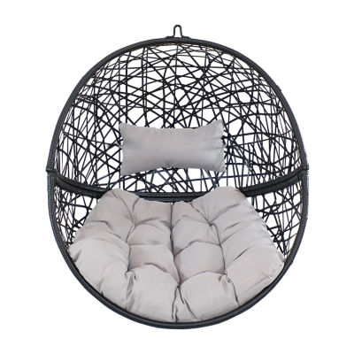 Jackson Outdoor Hanging Egg Chair with Stand Gray