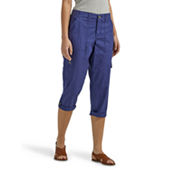 Gloria Vanderbilt Women's Plus Size Pull On Drawstring Cargo Capri,  Midnight Affair at  Women's Jeans store