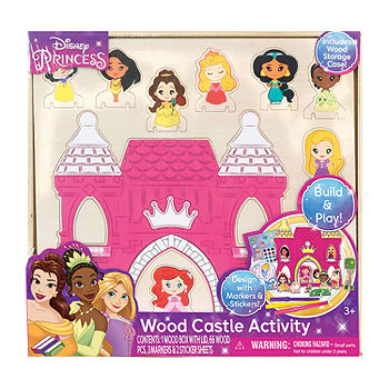 Disney Princess: Wood Castle Activity - Building & Decorating Set - JCPenney
