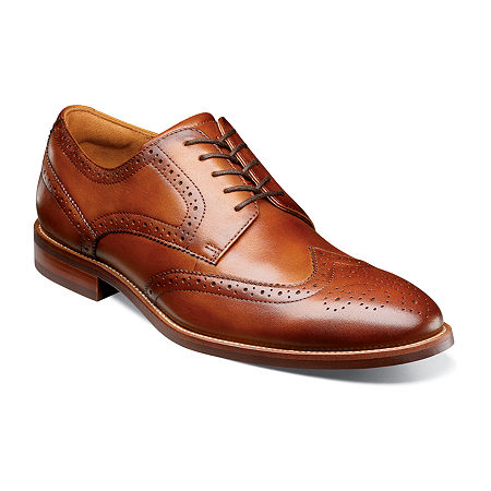 Florsheim Mens Rucci Wing Tip Oxford Shoes, 10 Medium, Brown