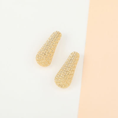 Bold Elements Gold Tone Womens Drop Earrings