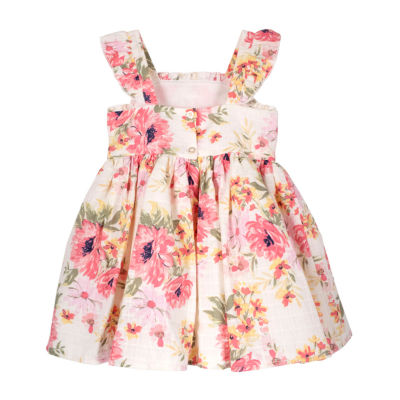 Lilt Toddler Girls Sleeveless Ruffled Sleeve Fit + Flare Dress