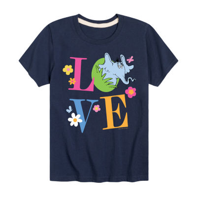 Big Girls Round Neck Short Sleeve Dr. Seuss Graphic T-Shirt