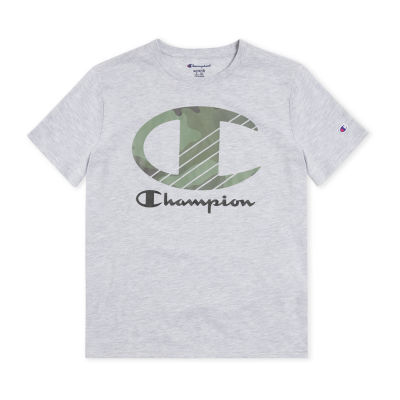 Champion Big Boys Crew Neck Short Sleeve Graphic T-Shirt