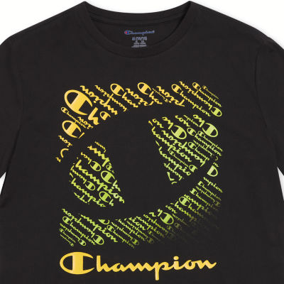 Champion Big Boys Crew Neck Short Sleeve Graphic T-Shirt