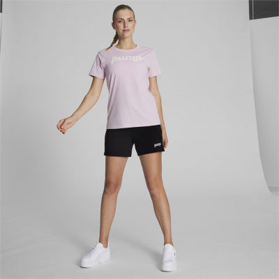 PUMA Womens Mid Rise Workout Shorts