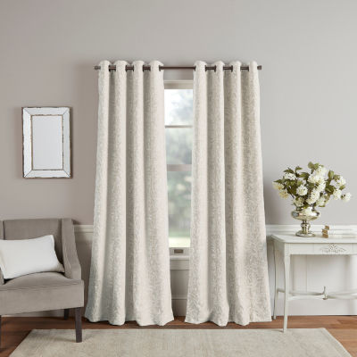 Martha Stewart Acadia Blackout Grommet Top Single Curtain Panel