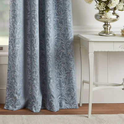 Martha Stewart Acadia Blackout Grommet Top Single Curtain Panel