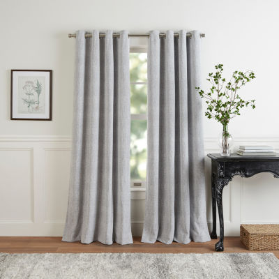 Martha Stewart Otto Grommet Top Blackout Single Curtain Panel