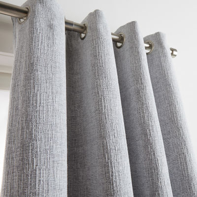 Martha Stewart Otto Grommet Top Blackout Single Curtain Panel