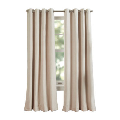 Martha Stewart Otto Grommet Top Blackout Single Curtain Panel