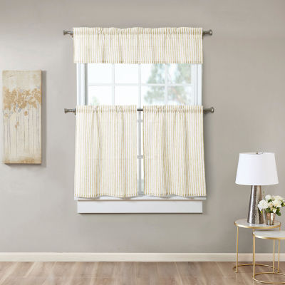 Stratford Park Greta 3-pc. Rod Pocket Window Tier