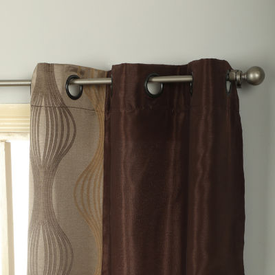 Stratford Park Neve Grommet Top Light-Filtering Set of 2 Curtain Panel