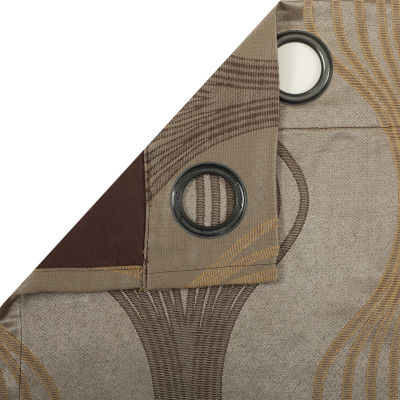 Stratford Park Neve Grommet Top Light-Filtering Set of 2 Curtain Panel
