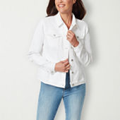 jcpenney white denim jacket