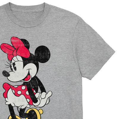 Classic Minnie Mens Crew Neck Short Sleeve Regular Fit Mouse Graphic T-Shirt
