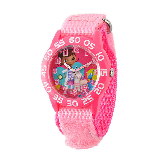 Disney Doc McStuffins Girls Pink Strap Watch W001685