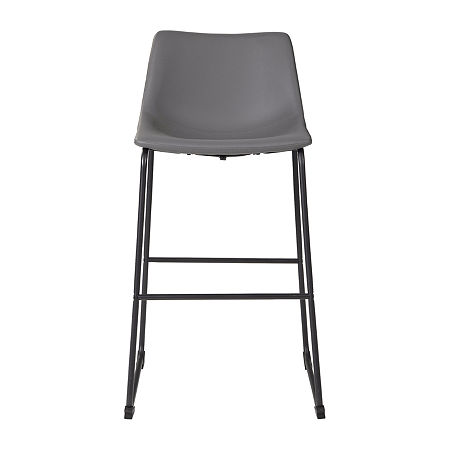 Signature Design By Ashley Collins 2-pc. Upholstered Bar Stool, One Size, Gray