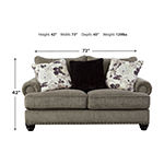 Signature Design by Ashley Semira Living Room Collection Roll-Arm Upholstered Loveseat
