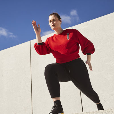 Sports Illustrated Womens Crew Neck 3/4 Sleeve Sweatshirt and Jogger Pant