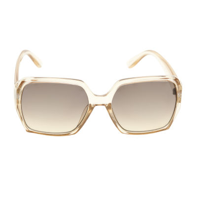 Worthington Womens UV Protection Square Sunglasses, Color Crystal Nude