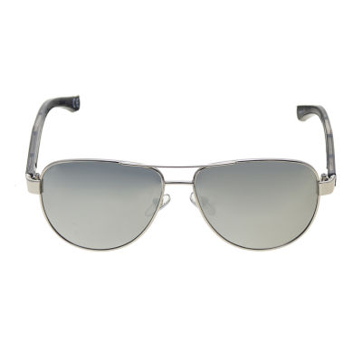 Panama Jack Mens UV Protection Aviator Sunglasses, Color: Silver - JCPenney