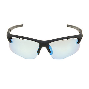 Half Rim Sports UV 400 Sunglasses Wrap Around Frame Mens Fashion 