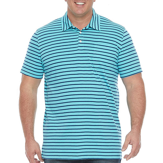 St. John's Bay Big and Tall Mens Classic Fit Short Sleeve Pocket Polo Shirt