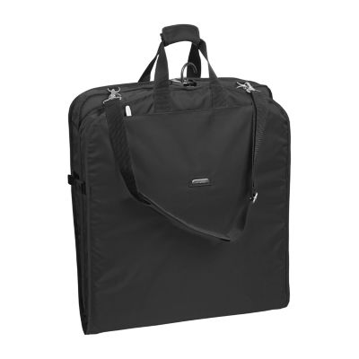 WallyBags 45" Premium Extra Wide Garment Bag With Shoulder Strap And Two Large Pockets