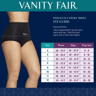 Vanity Fair 1 Pair Average + Full Figure Brief Panty 15318