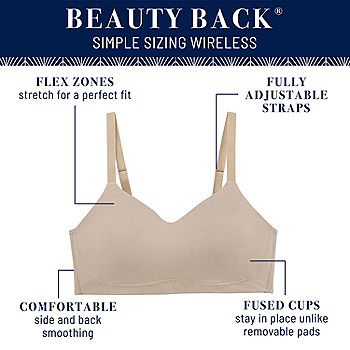 Beauty Back® Full Figure Wireless Extended Side and Back Smoother Bra