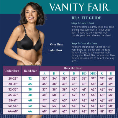 Vanity Fair Women's Full Figure Beauty Back Lift Underwire Bra 78349