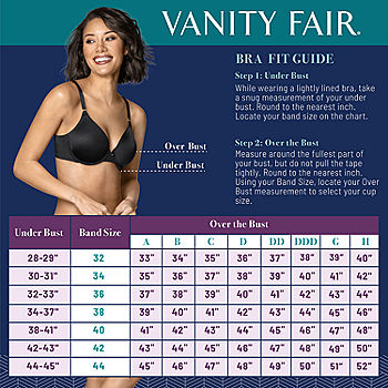 Vanity Fair Caress Beauty Back Lace Full Coverage Underwire Bra