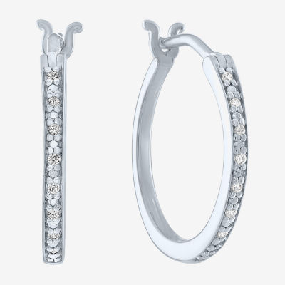 Yes, Please! Womens Diamond Accent Natural White Diamond 14K Gold Over Silver Sterling Silver 2 Pair Earring Set