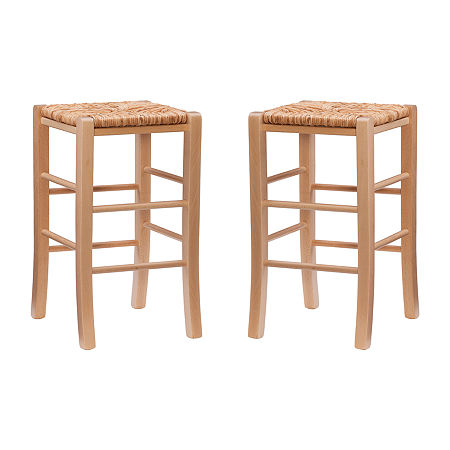 Ellery Kitchen And Dinning Room Collection 2-pc. Bar Stool, One Size, White