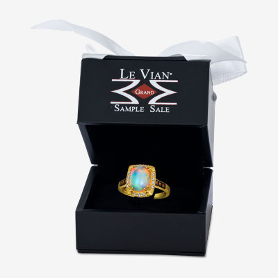 Le Vian® Grand Sample Sale™ Ring featuring 1 5/8 CT. Neopolitan Opal™ 1/10 CT. Chocolate Diamonds® 1/10 CT. Nude Diamonds™ set in 14K Honey Gold™