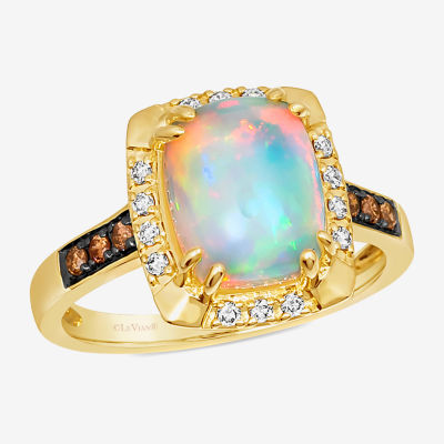 Le Vian® Grand Sample Sale™ Ring featuring 1 5/8 CT. Neopolitan Opal™ 1/10 CT. Chocolate Diamonds® 1/10 CT. Nude Diamonds™ set in 14K Honey Gold™