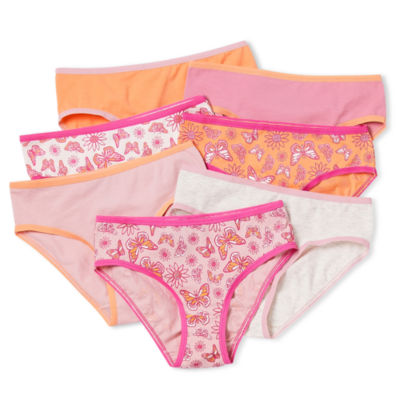 Thereabouts Cotton Little & Big Girls 10 Pack Bikini Panty