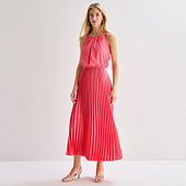City Triangle Womens Juniors Sweetheart Neck Floral A-Line Dress