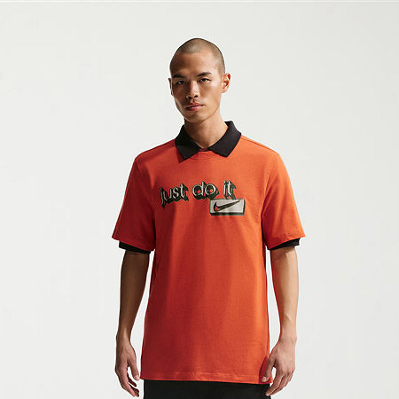 Nike Just Do It Mens Crew Neck Short Sleeve T-Shirt, Xx-large, Orange