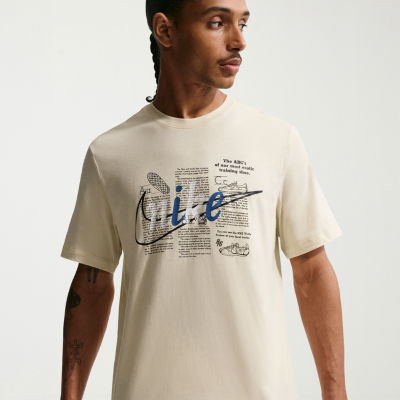 Nike Mens Crew Neck Short Sleeve Classic Fit Graphic T-Shirt