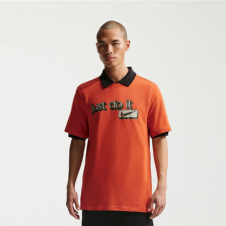 Nike Just Do It Mens Crew Neck Short Sleeve Active Big and Tall T-Shirt, 2x-large Tall, Orange