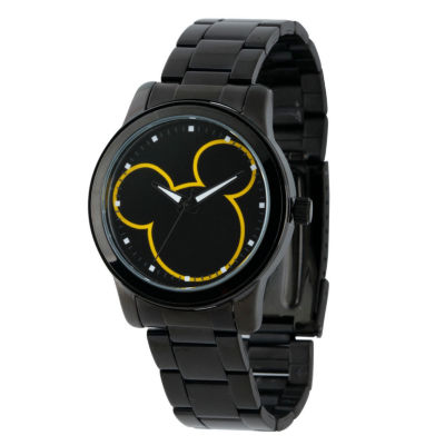 Disney Mickey Mouse Mens Black Bracelet Watch W001989