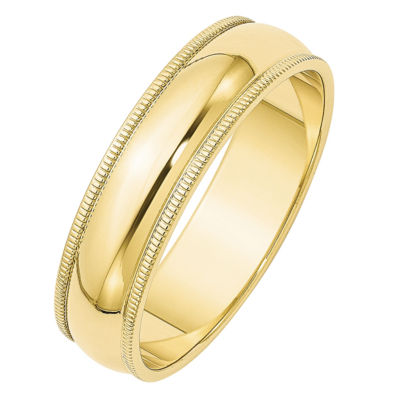 6MM 10K Gold Wedding Band