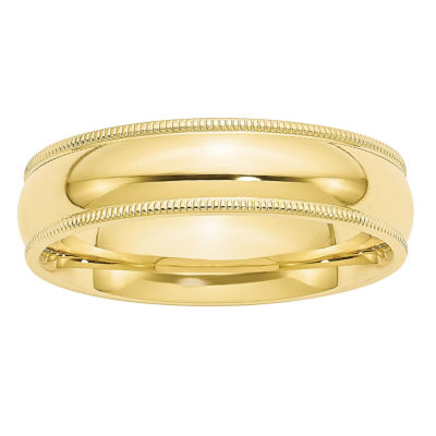 6MM 10K Gold Wedding Band