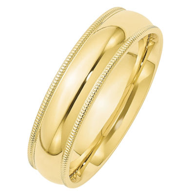 6MM 10K Gold Wedding Band