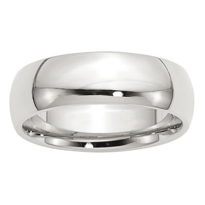 7MM Sterling Silver Wedding Band