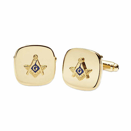 Masonic Cuff Links, One Size, Yellow